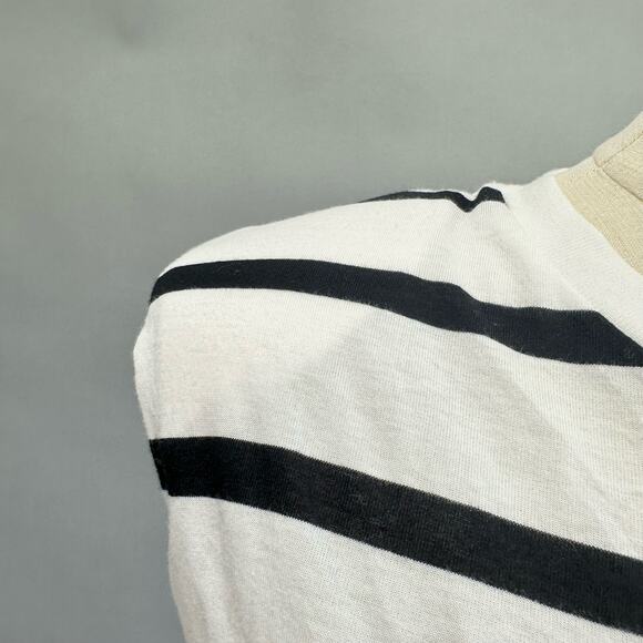 Calvin Klein Jeans Women's Striped Elastic-Waist Shoulder-Pad Top Size XS NWT - Picture 5 of 15